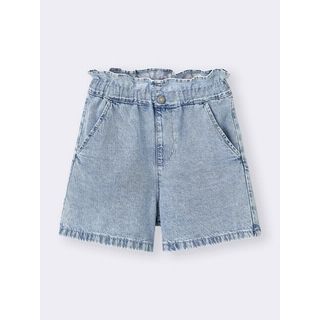 GIRLSペーパーバッグウエストデニムショーツ