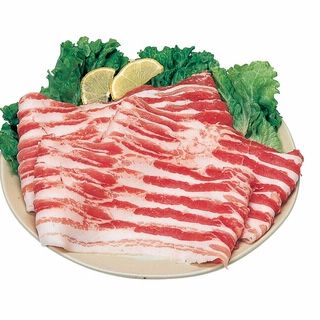 国産 豚バラうす切り 100g当り