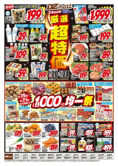 DZmart全店あさ9時オープン!!