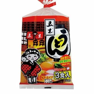 お1人様3点限り 五木食品 3食スープ付うどん 564g