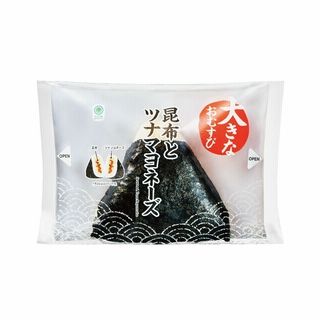 大きなおむすび 昆布とツナマヨネーズ