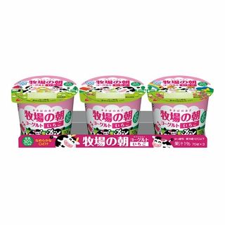 雪印メグミルク 牧場の朝ヨーグルト いちご 3個組