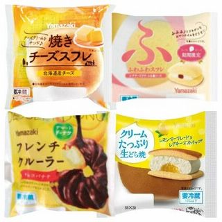 焼きチーズスフレ/ふわふわスフレ/フレンチクルーラー/クリーム生どら焼