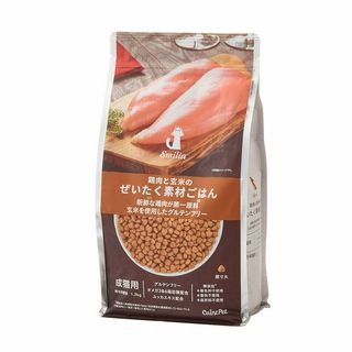 スマイリア 鶏肉と玄米のぜいたく素材ごはん 1.2kg 成猫用