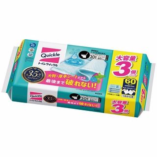 トイレクイックル詰替用スーパージャンボパック ミントの香り・10枚×3個