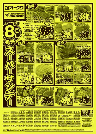 3月8日週末:おもて