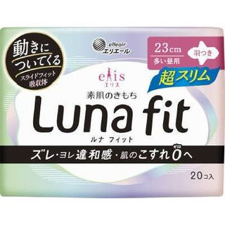 エリス 素肌のきもち ルナF 超スリム 多い昼用羽つき20枚