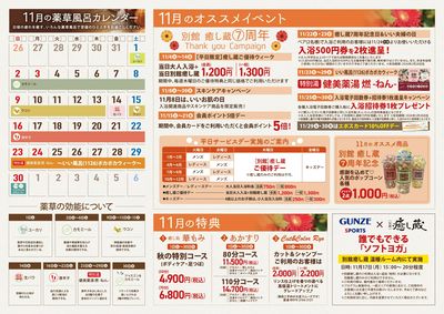 11月華ごよみ ウラ