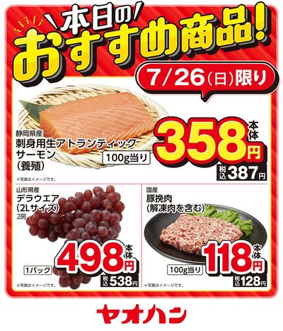 本日のおすすめ商品!