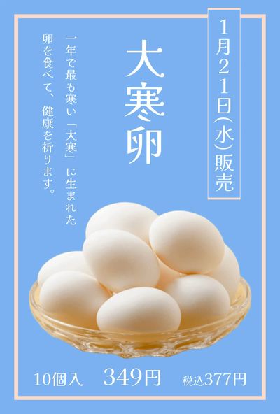 【限定販売】大寒卵
