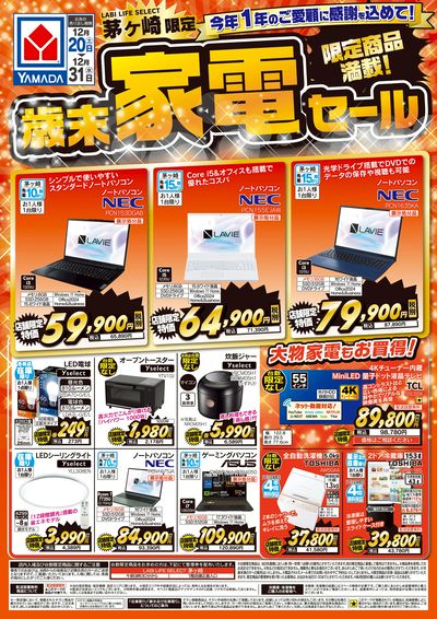 限定商品満載!歳末家電セール